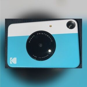Kodak Printomatic Blue and White Instant Camera